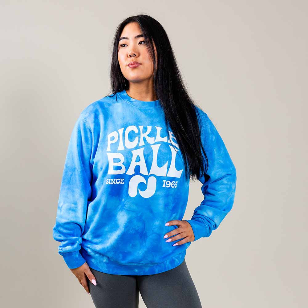 Heritage Pickle-ball Groovy Crew Neck Sweatshirt | Pickleball Sports