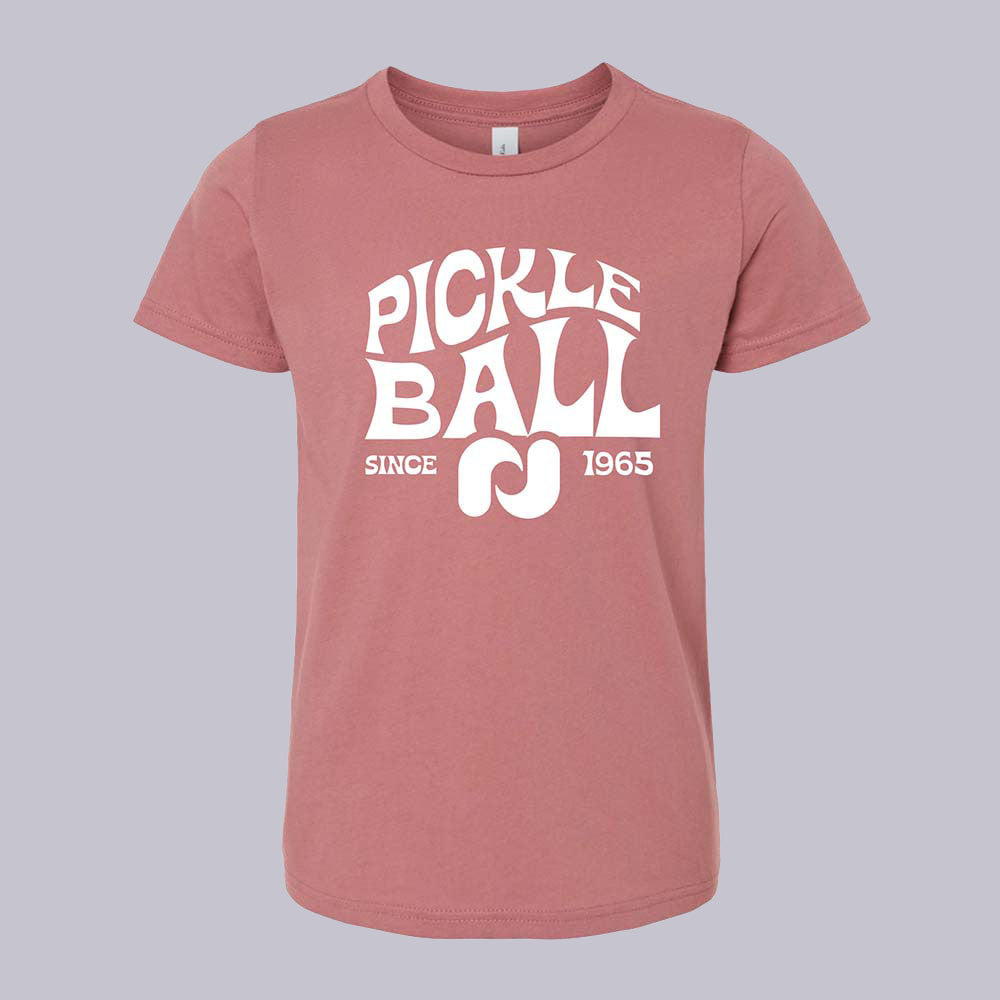 Heritage Pickle-ball Groovy T-Shirt - Youth | Pickleball Sports