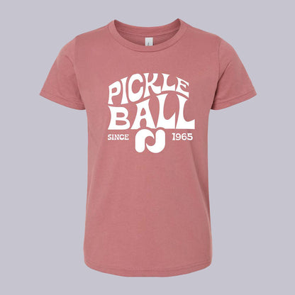Heritage Pickle-ball Groovy T-Shirt - Youth | Pickleball Sports