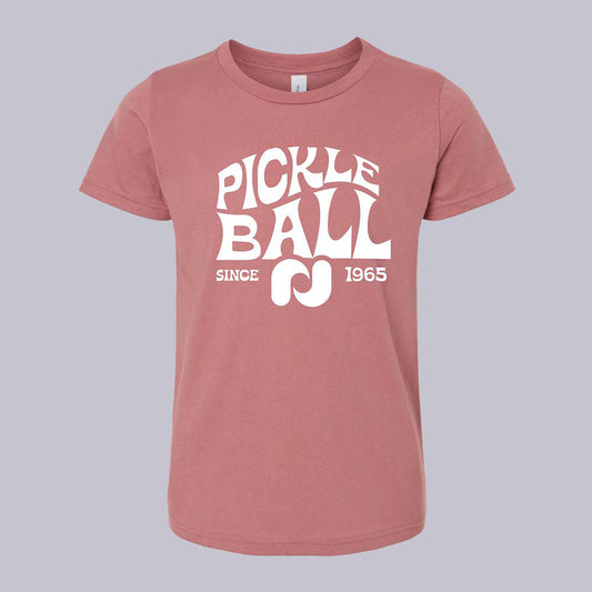 Heritage Pickle-ball Groovy T-Shirt - Youth | Pickleball Sports