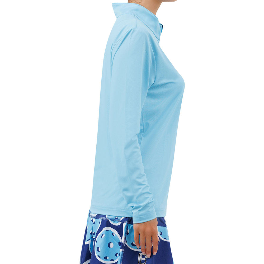 Pickleball Bella Quarter Zip Long Sleeve Shirt | Pickleball Sports