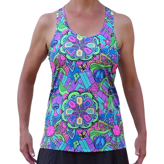 Pickleball Bella  Groovy Racerback Tank | Pickleball Sports