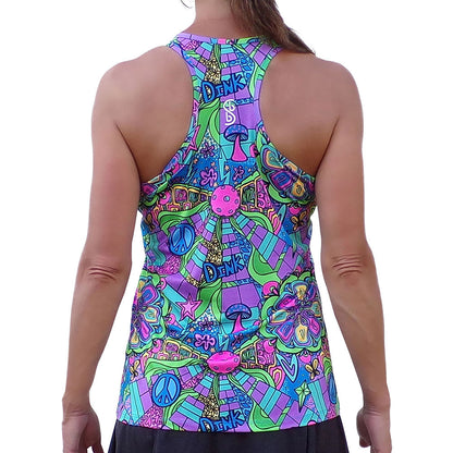 Pickleball Bella  Groovy Racerback Tank | Pickleball Sports
