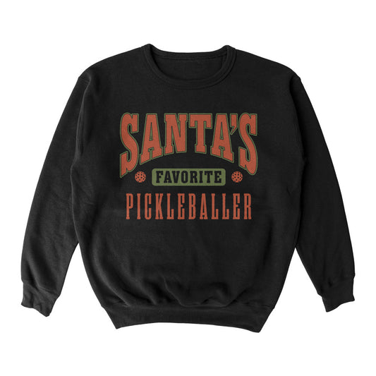 Wallflower Santa Favorite Crewneck Sweatshirt - Unisex | Pickleball Sports