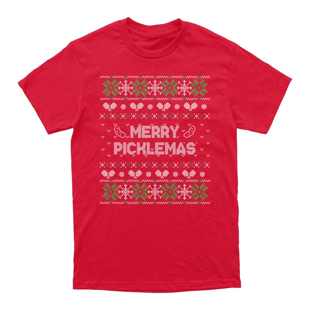 Wallflower Merry Xmas Fairisle T-Shirt - Unisex | Pickleball Sports