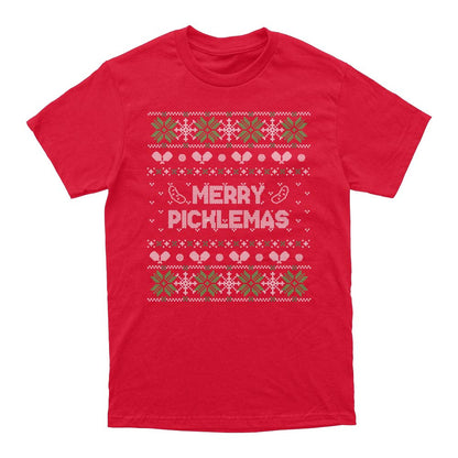 Wallflower Merry Xmas Fairisle T-Shirt - Unisex | Pickleball Sports