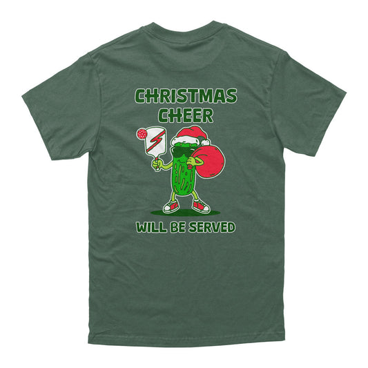 Wallflower Christmas Cheer Served Pickle T-Shirt - Unisex | Pickleball Sports
