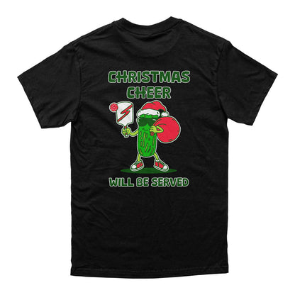 Wallflower Christmas Cheer Served Pickle T-Shirt - Unisex | Pickleball Sports