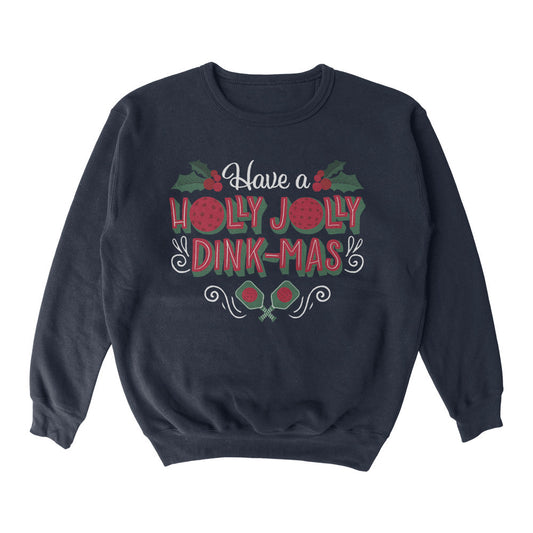 Wallflower Holly Jolly Dinkmas Crewneck Sweatshirt - Unisex | Pickleball Sports