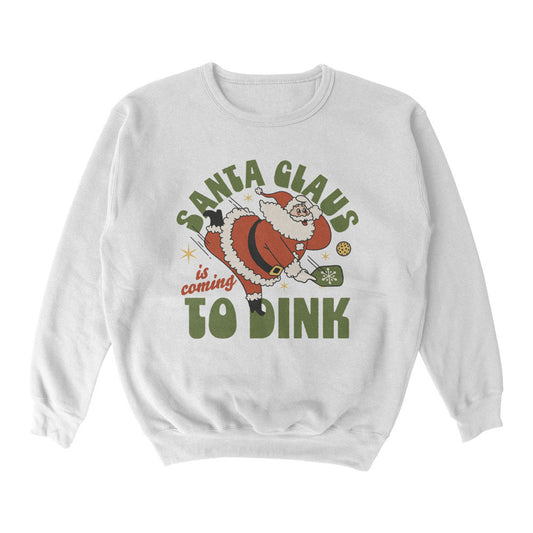 Wallflower Santa Clause Dink Crewneck Sweatshirt - Unisex | Pickleball Sports