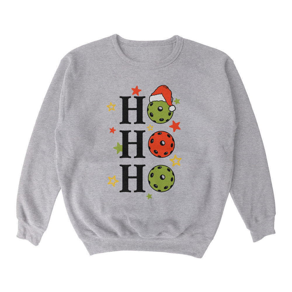 Wallflower Ho Ho Ho PB Crewneck Sweatshirt - Unisex | Pickleball Sports