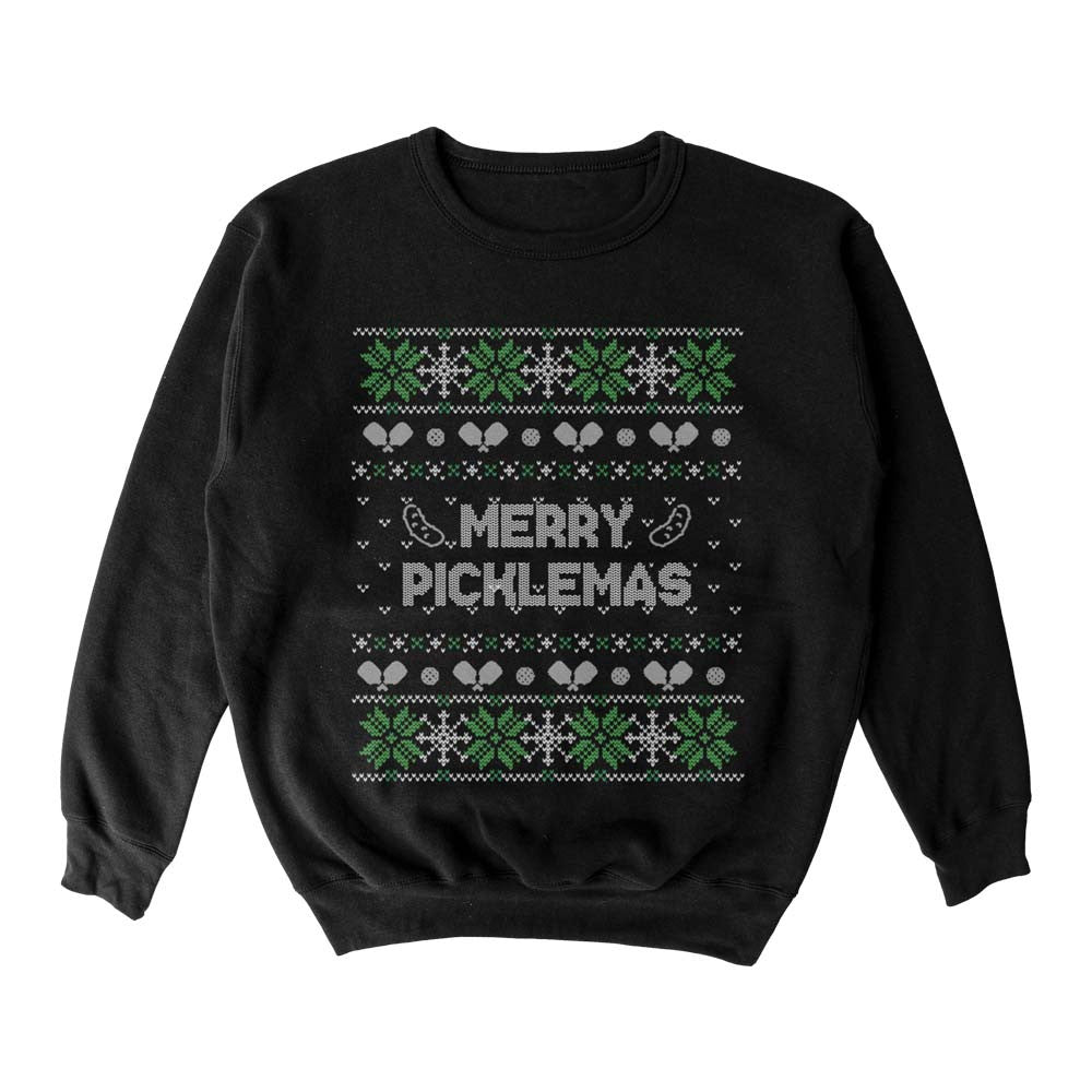 Wallflower Merry Xmas Fairisle Crewneck Sweatshirt - Unisex | Pickleball Sports