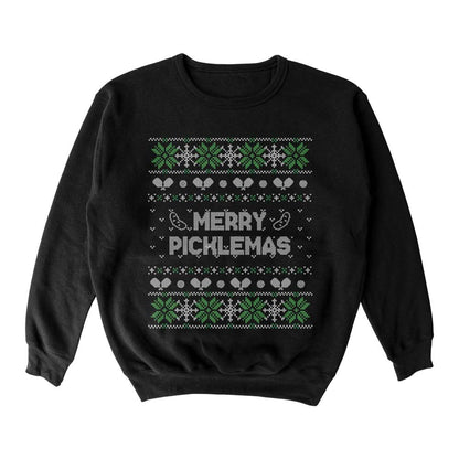 Wallflower Merry Xmas Fairisle Crewneck Sweatshirt - Unisex | Pickleball Sports