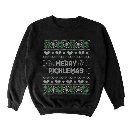Wallflower Merry Xmas Fairisle Crewneck Sweatshirt - Unisex | Pickleball Sports