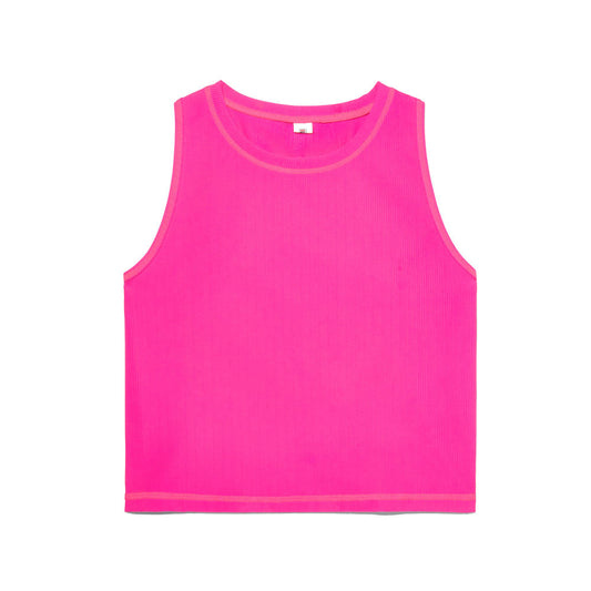FILA FI-LUX Ribbed Crop Top | Pickleball Sports